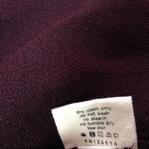 $350 L’Agence Maroon 70's Evening Dress Size 0 - Picture 5 of 6